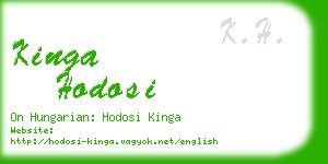 kinga hodosi business card